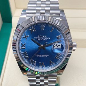 Rolex replica datejust 126334 blue dial roman