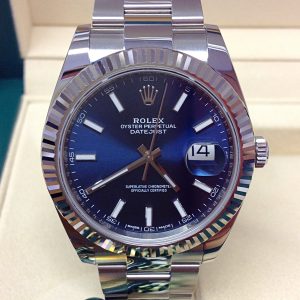 Rolex replica Datejust 41mm 126334 Blue Dial 3235 clone movement