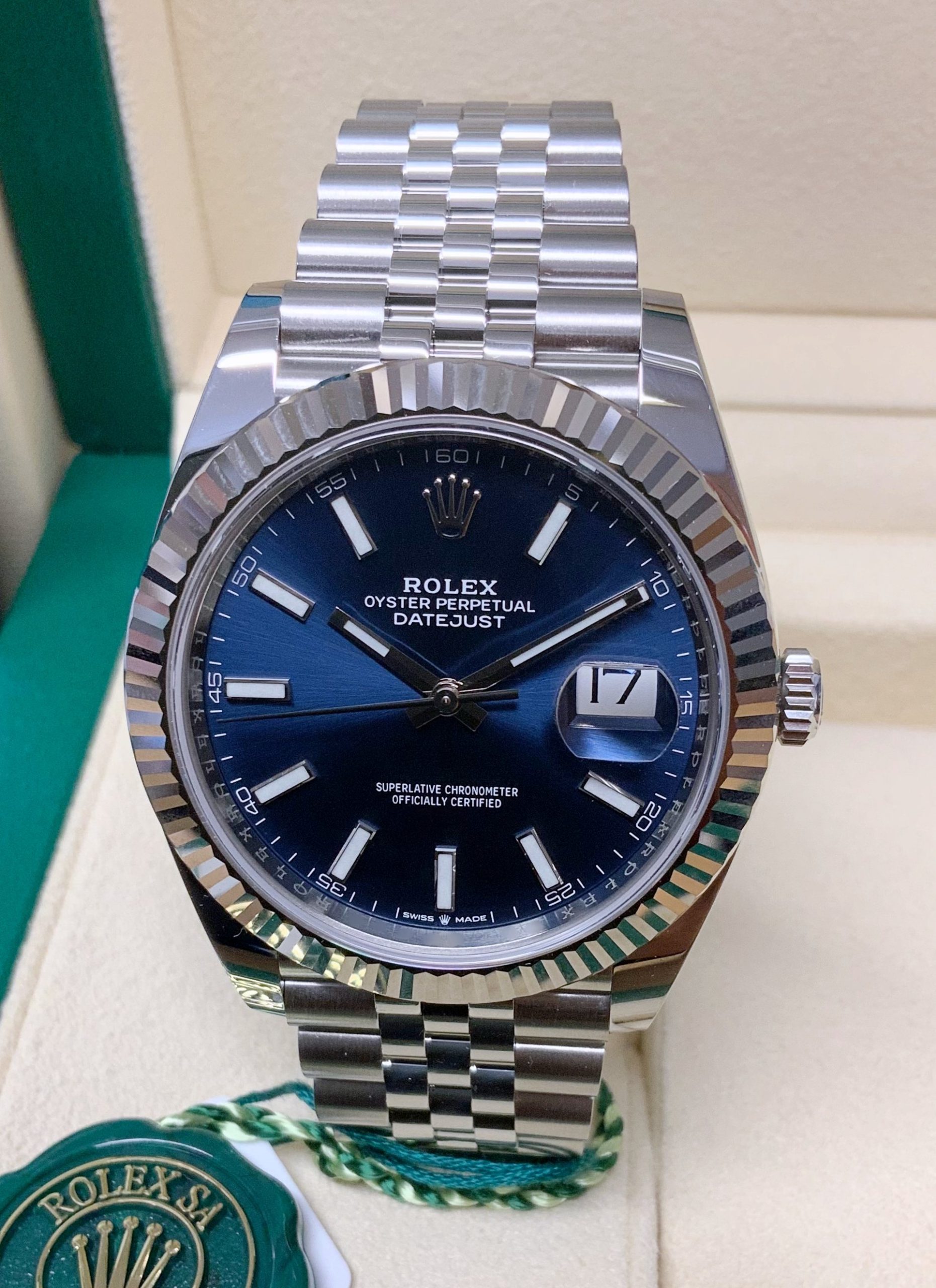 Rolex replica Datejust 41mm 126334 blue Dial 3235 clone movement