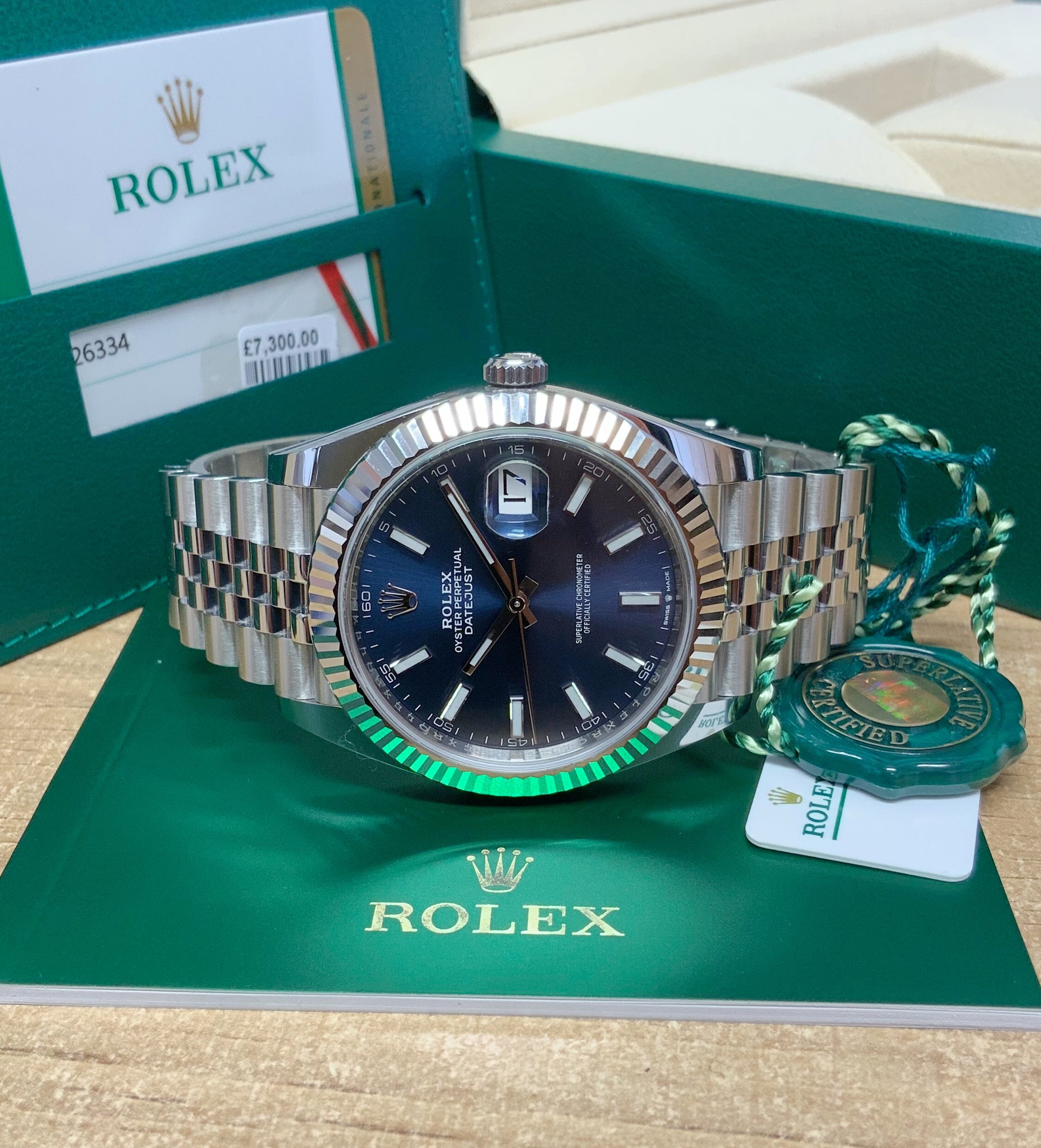 Rolex replica Datejust 41mm 126334 blue Dial 3235 clone movement - immagine 16