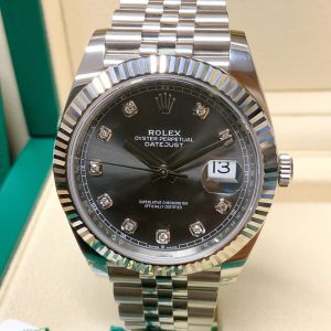 Rolex replica Datejust 41mm 126334 Rhodium Diamond dial
