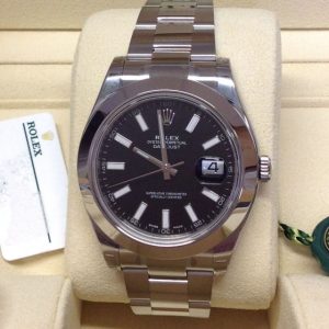 Rolex replica Datejust II 116300 41mm Black Dial