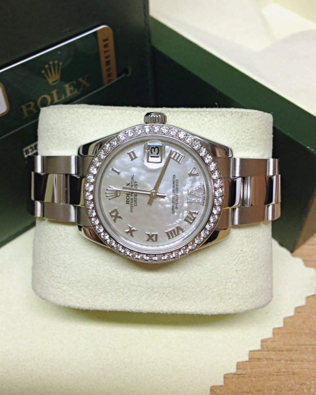 Rolex replica Datejust Lady 31mm 178384 Diamond Bezel - immagine 4