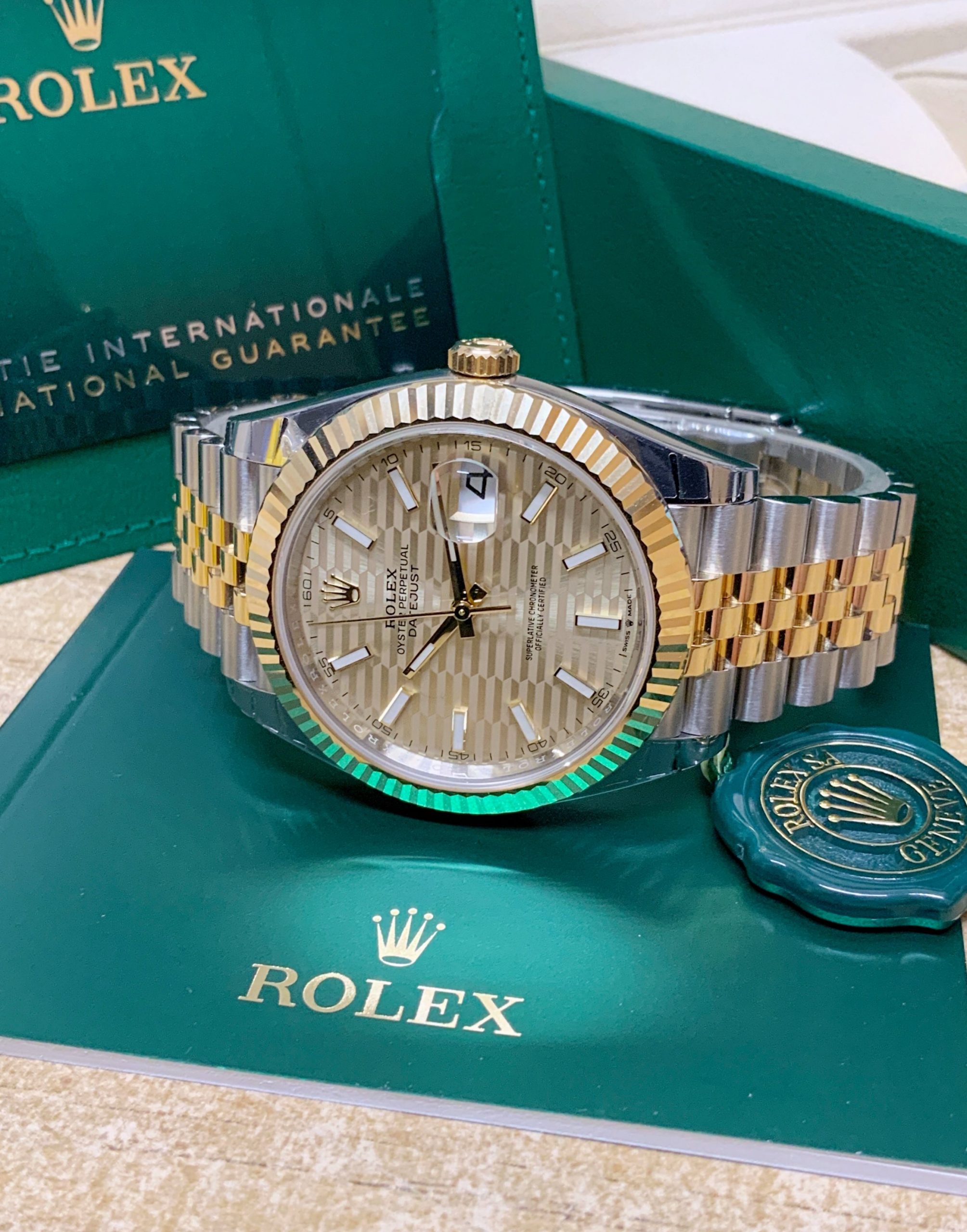 Rolex replica Datejust 41mm fluted motif 126333 Bi-Colour - immagine 7