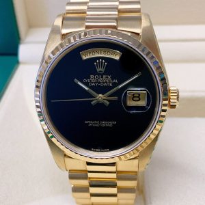 Rolex replica daydate ll oro giallo onyx black dial president orologio replica copia imitazione