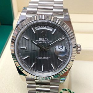 Rolex replica Day-Date II linear dial 40 228239 white gold