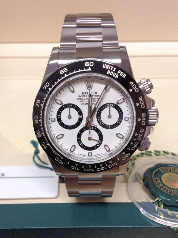 Rolex replica daytona 116500LN white ceramichon 4130 superclone movement