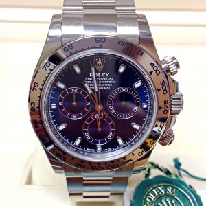 Rolex replica daytona 116509 blue dial oro bianco orologio replica copia imitazione