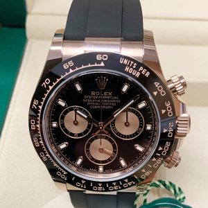 Rolex replica Daytona 116515LN Rose Gold black dial