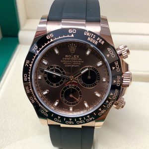 Rolex replica Daytona 116515LN Rose Gold chocolate dial