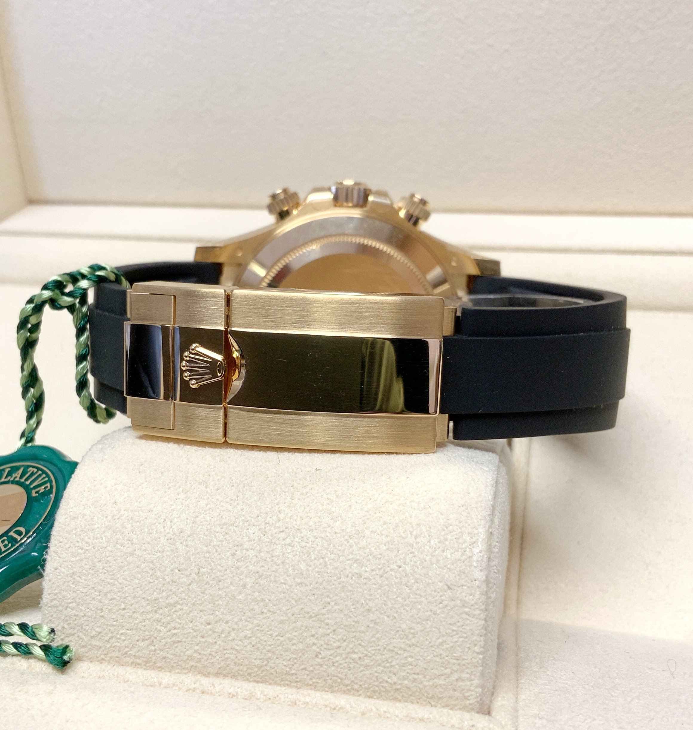 Rolex replica Daytona 116518LN Yellow Gold Oysterflex meteorite dial - immagine 6