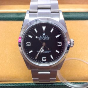 Rolex replica Explorer I 114270 36mm Black Dial