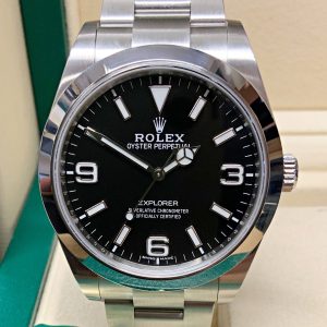 Rolex replica Explorer I 39mm 214270 Black Dial
