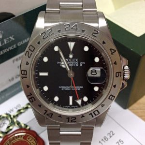 Rolex replica explorer II 16570 old reference black dial