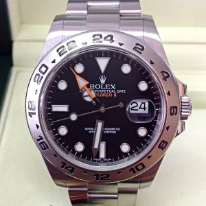 Rolex replica explorer II 42mm big basilea black dial orologio replica imitazione copia