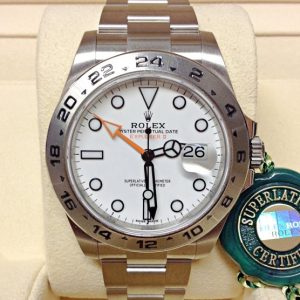 Rolex replica explorer II 42mm big basilea white dial orologio replica imitazione copia