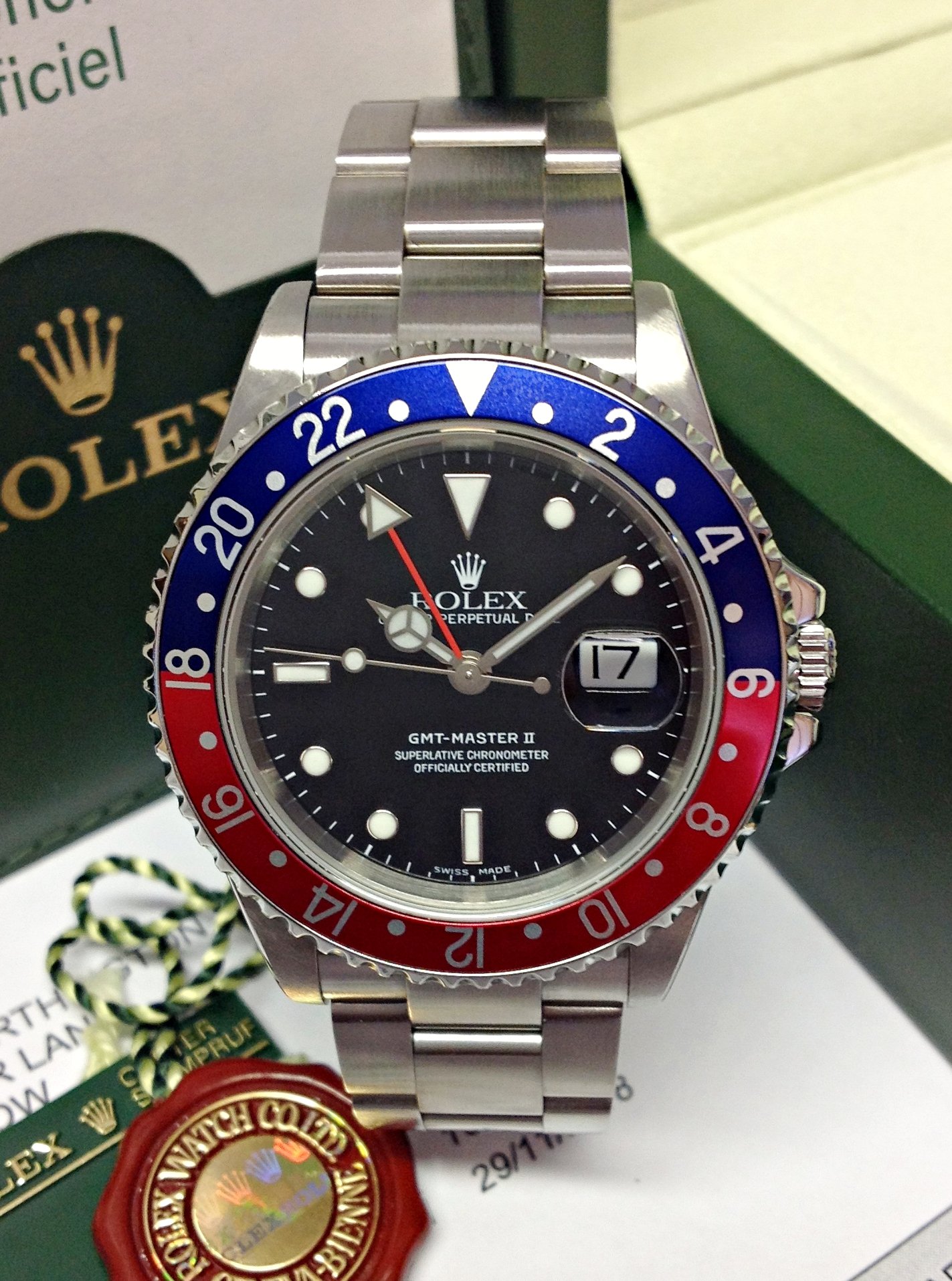Rolex replica GMT Master II 16710 BLRO Pepsi