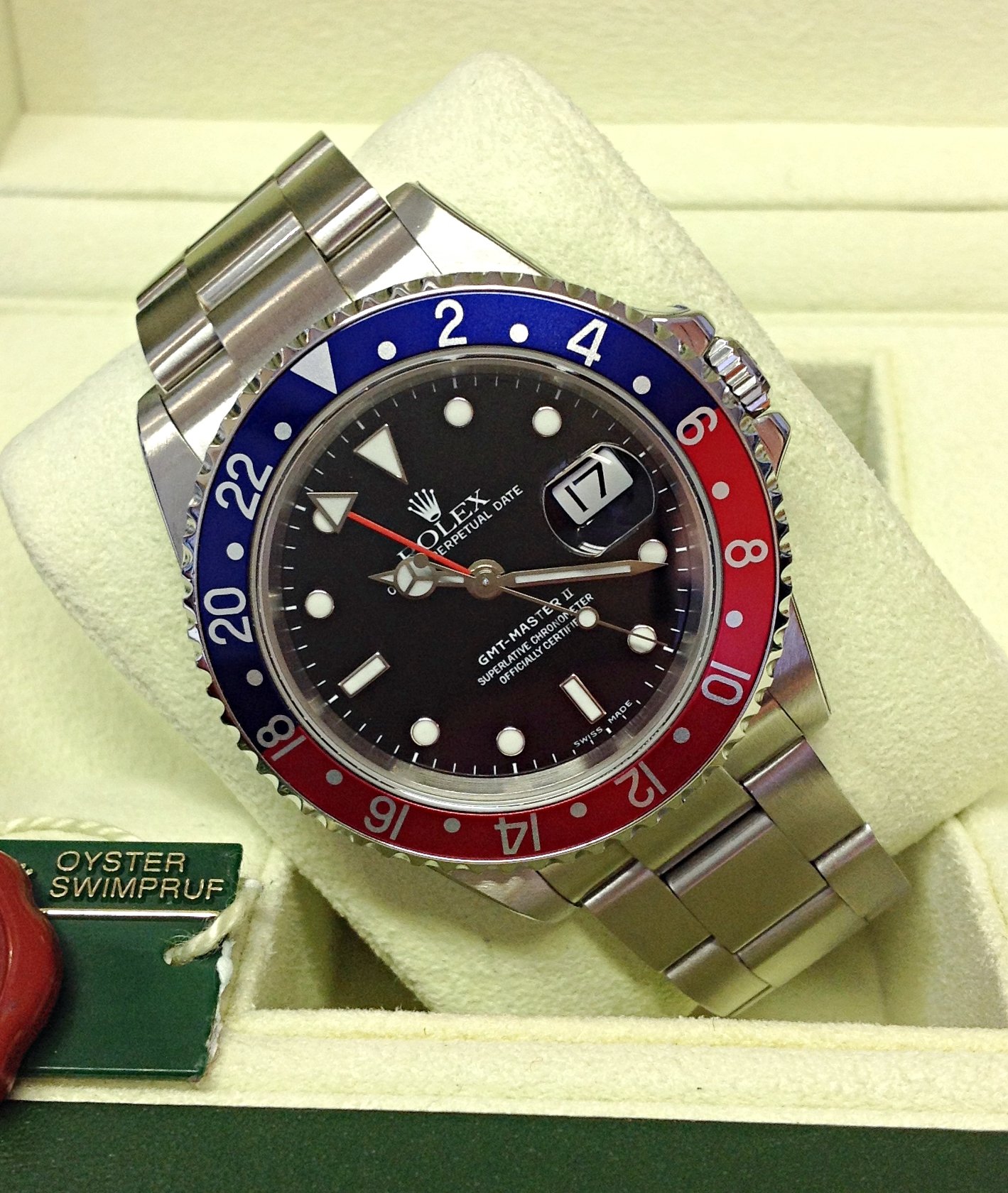 Rolex replica GMT Master II 16710 BLRO Pepsi - immagine 5