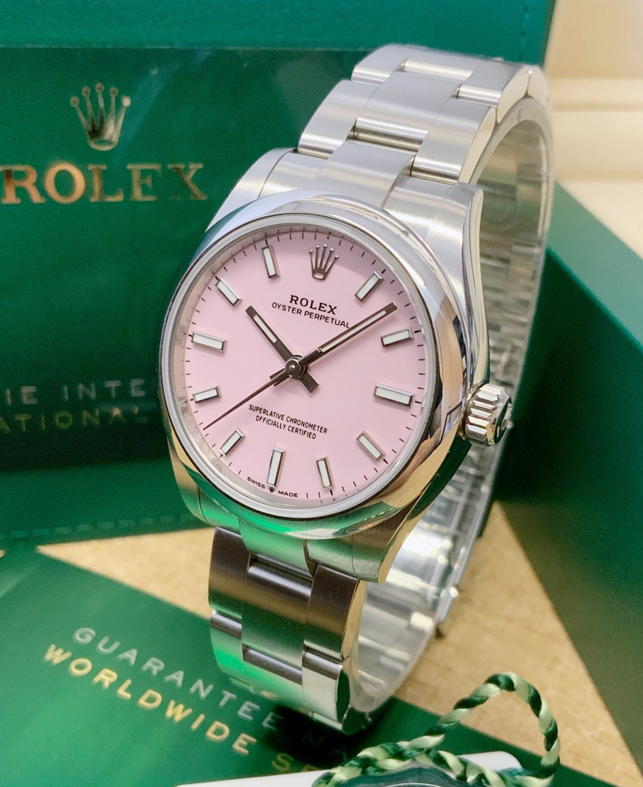 Rolex replica Oyster Perpetual lady 31 277200 Candy Pink - immagine 2