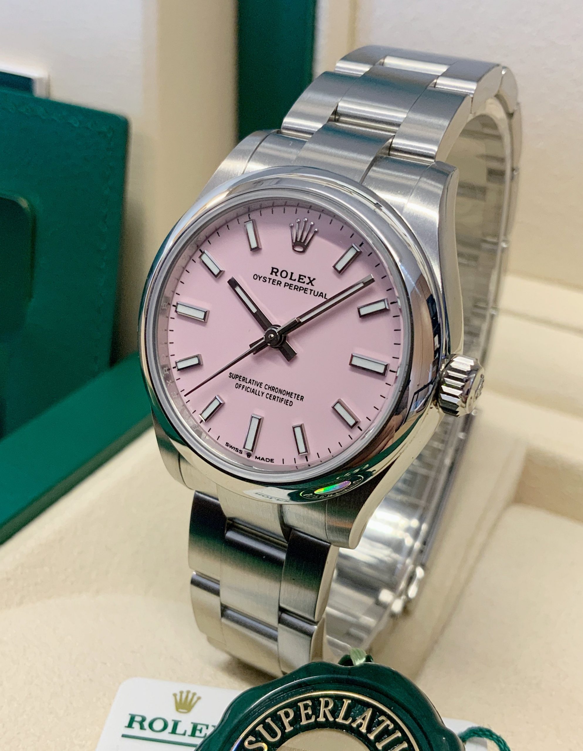 Rolex replica Oyster Perpetual lady 31 277200 Candy Pink - immagine 4