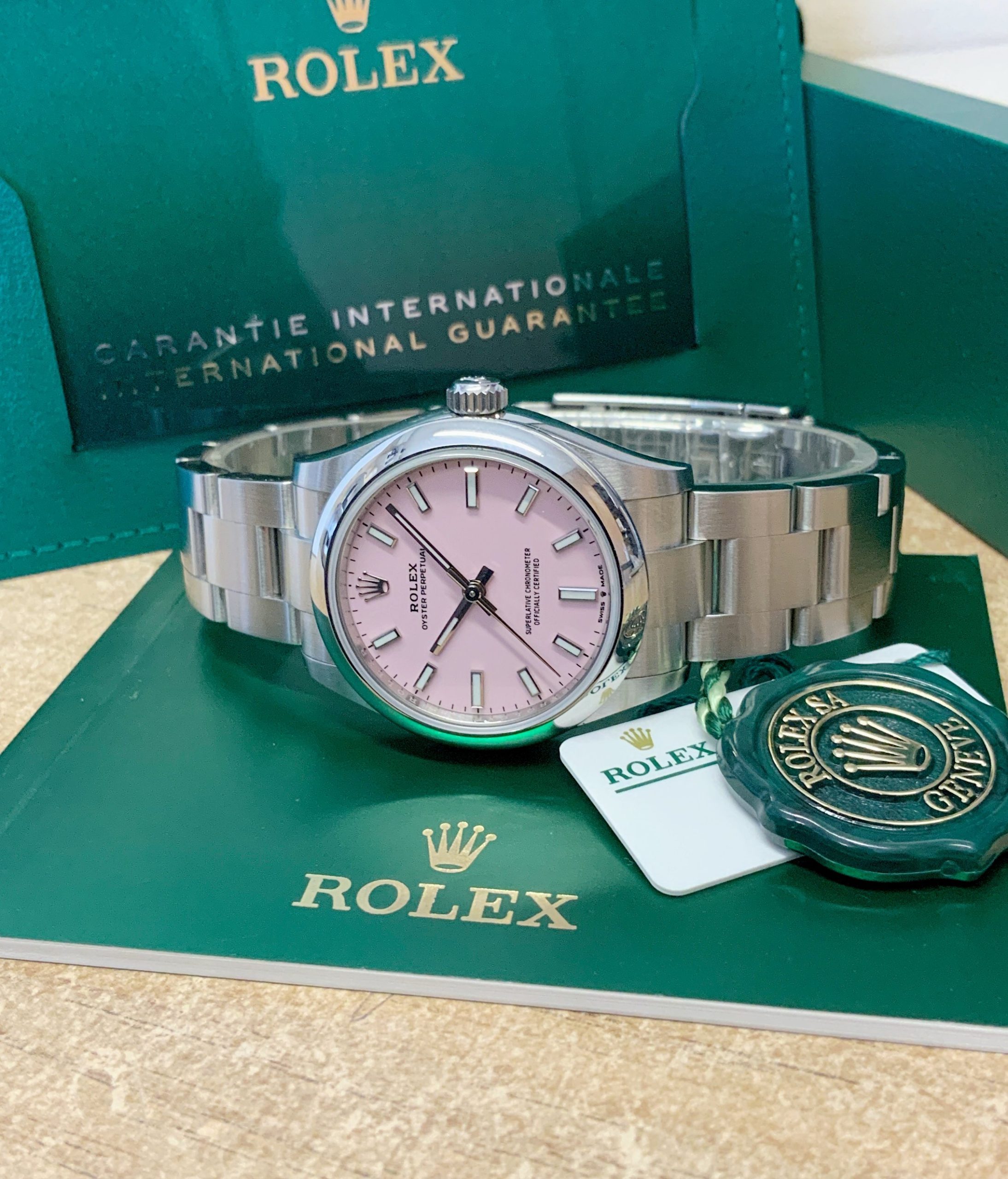 Rolex replica Oyster Perpetual lady 31 277200 Candy Pink - immagine 7