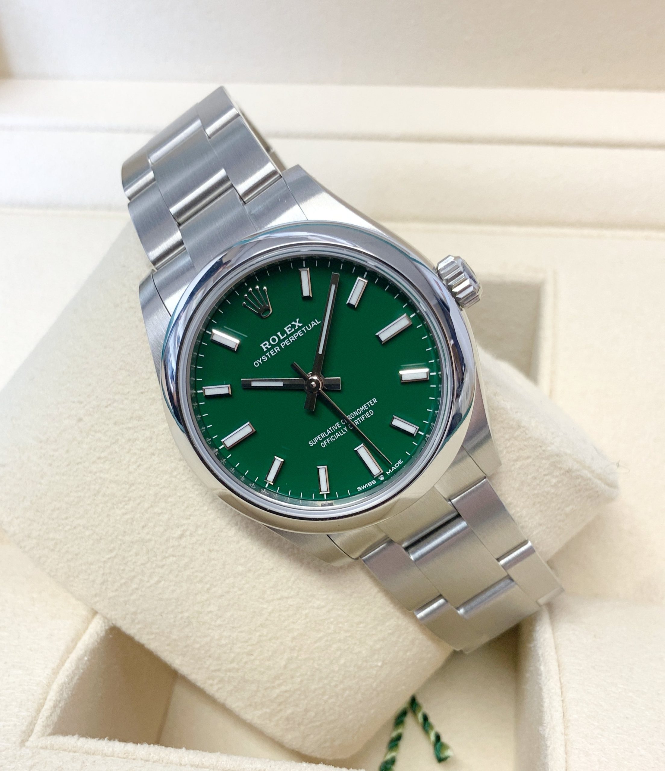 Rolex replica Oyster Perpetual lady 31 277200 green - immagine 8