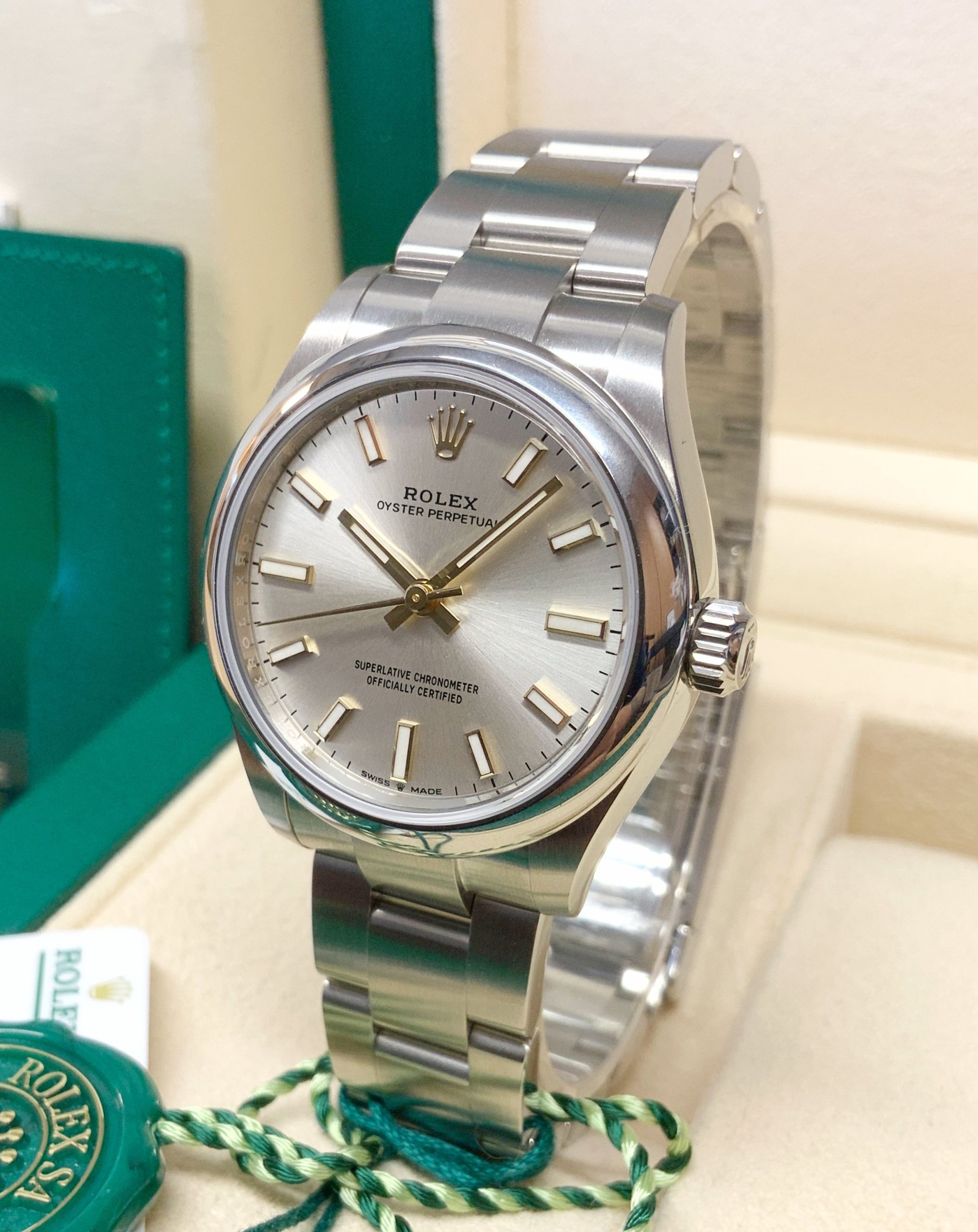Rolex replica Oyster Perpetual lady 31 277200 silver - immagine 2