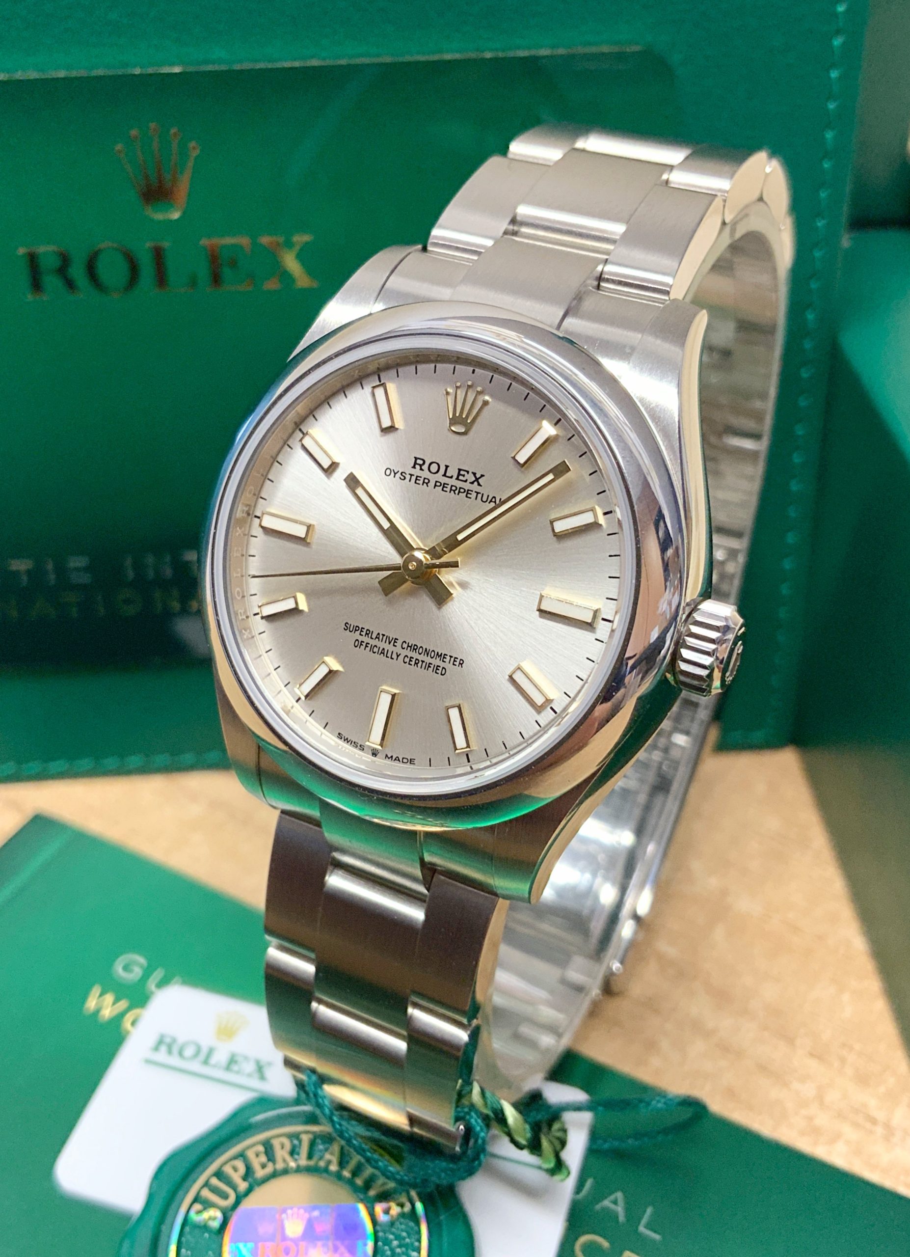 Rolex replica Oyster Perpetual lady 31 277200 silver - immagine 6