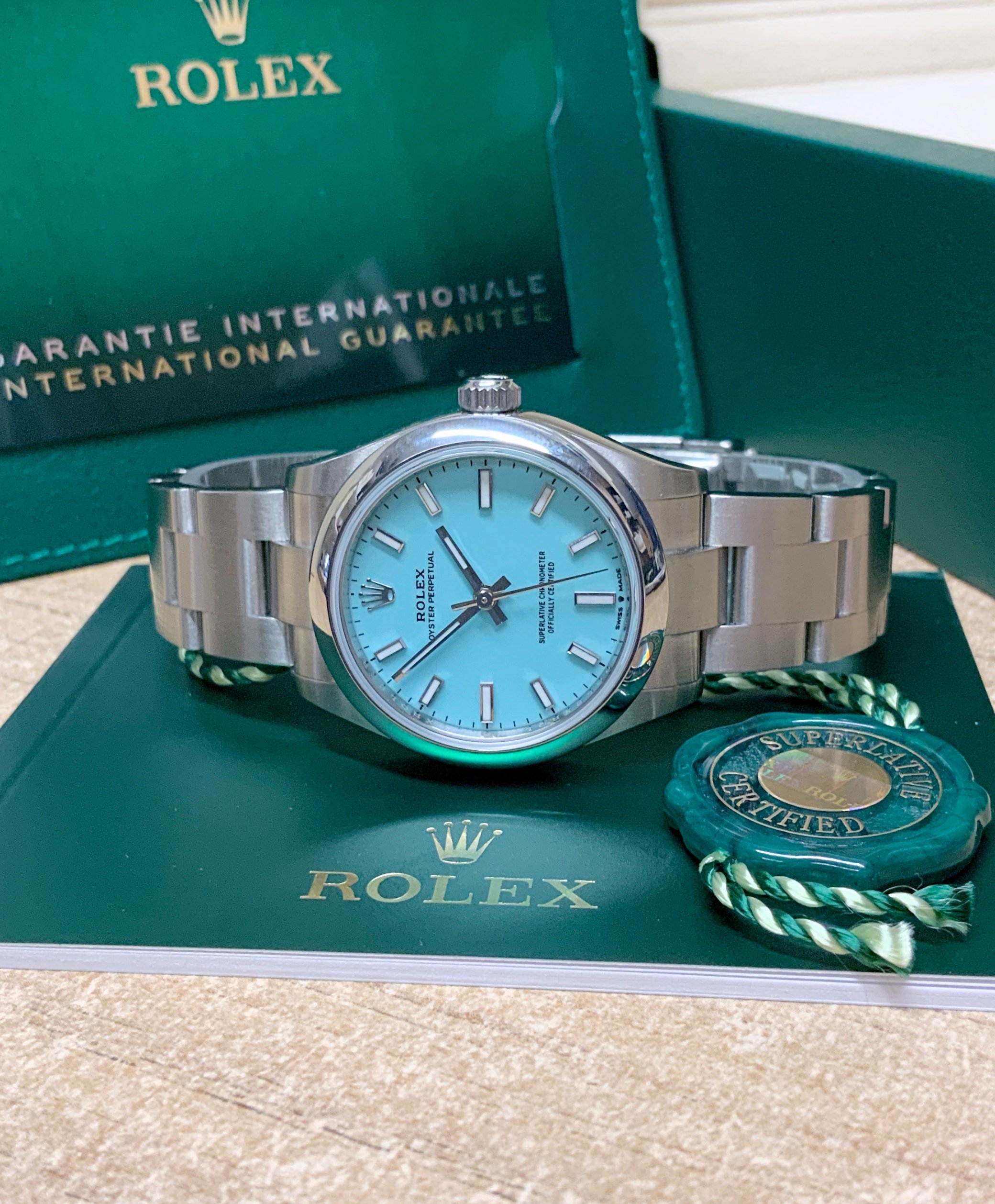 Rolex replica Oyster Perpetual lady 31 277200 tiffany - immagine 7
