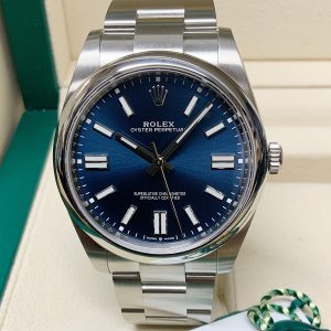 Rolex replica Oyster Perpetual 41 124300 Blue dial