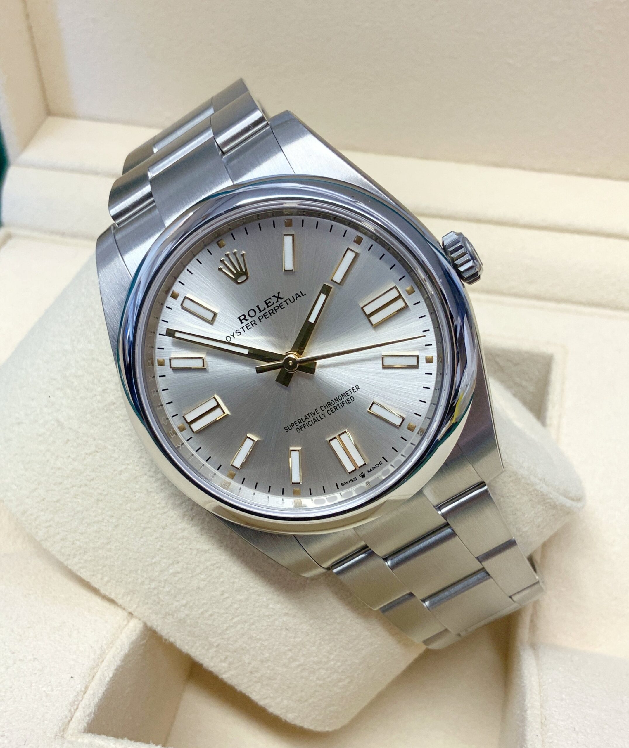 Rolex replica Oyster Perpetual 41 124300 Silver Dial - immagine 4
