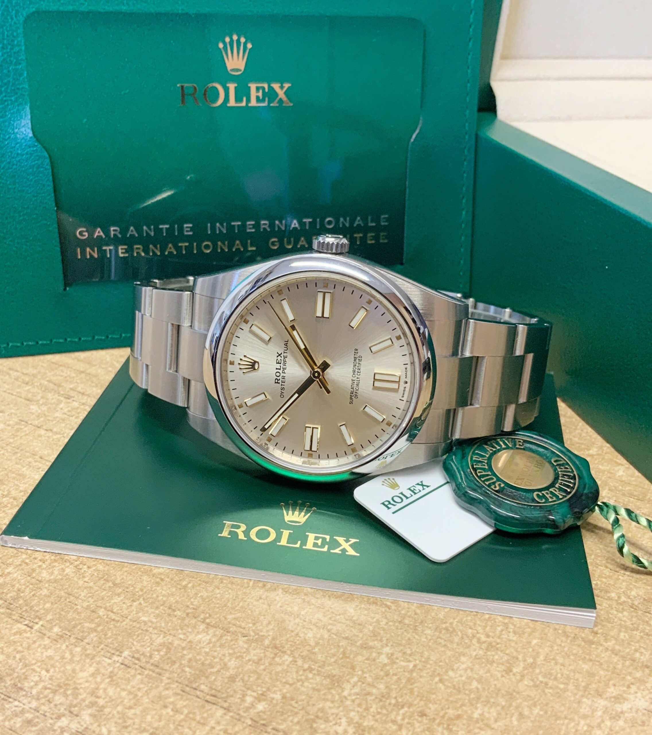 Rolex replica Oyster Perpetual 41 124300 Silver Dial - immagine 6