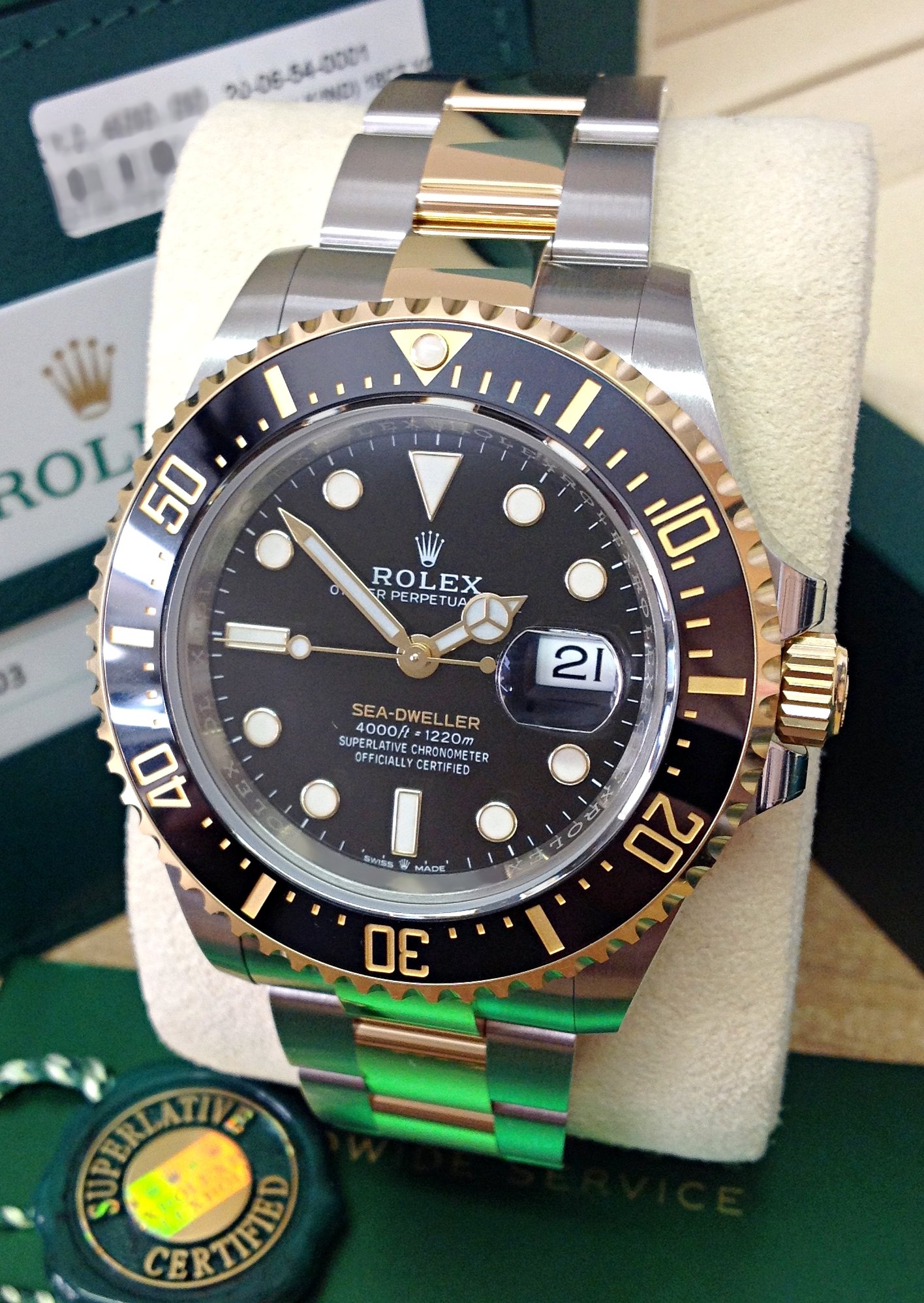 Rolex replica Sea-Dweller 126603 43mm Bi-Colour - immagine 7