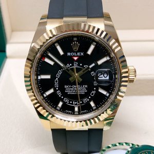 Rolex replica Sky-Dweller 326238 yellow gold oysterflex
