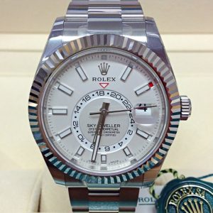 Rolex replica Sky-Dweller 326934 Stainless Steel white dial