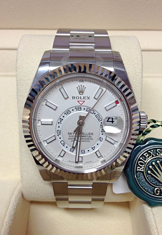 Rolex replica Sky-Dweller 326934 Stainless Steel white dial - immagine 5