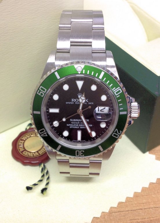 Rolex replica submariner kermit 16610LV clone movement 3135 - immagine 2