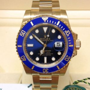 Rolex replica Submariner Date 116618LB Yellow Gold