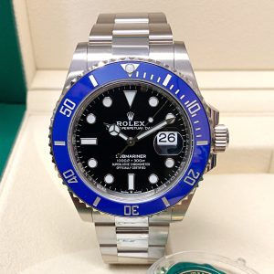 Rolex replica Submariner Date 126619LB White Gold blue bezel black dial