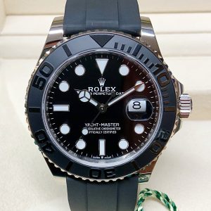 Rolex replica yacht master I white gold basilea strip rubber-b orologio replica copia