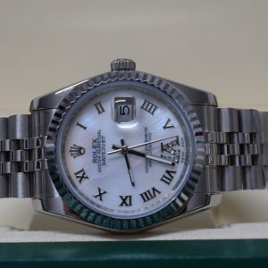 Rolex replica Datejust 36mm 126234 White MOP Dial jubilee bracelet