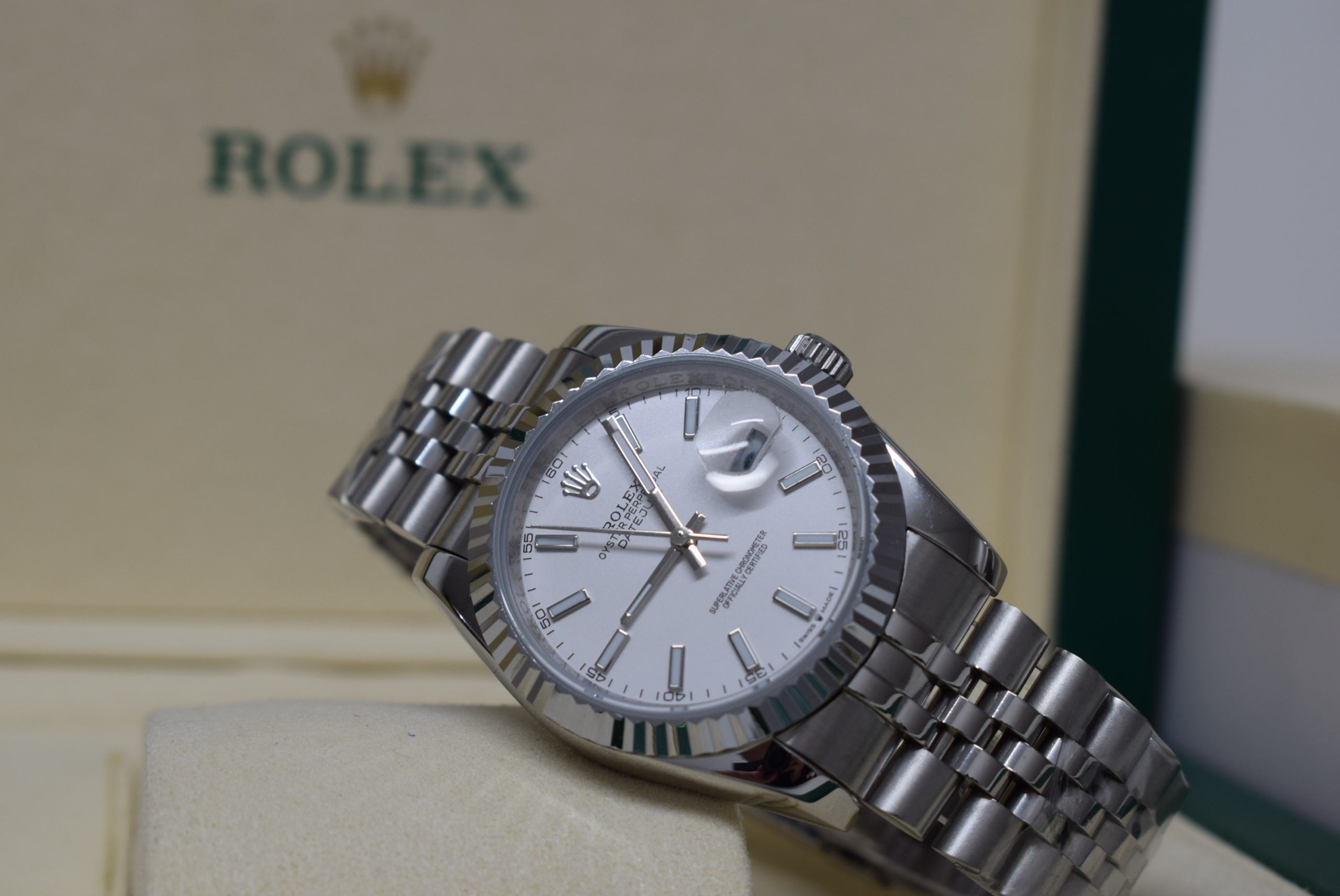 Rolex replica Datejust 36mm 126234 White Dial jubilee bracelet - immagine 5
