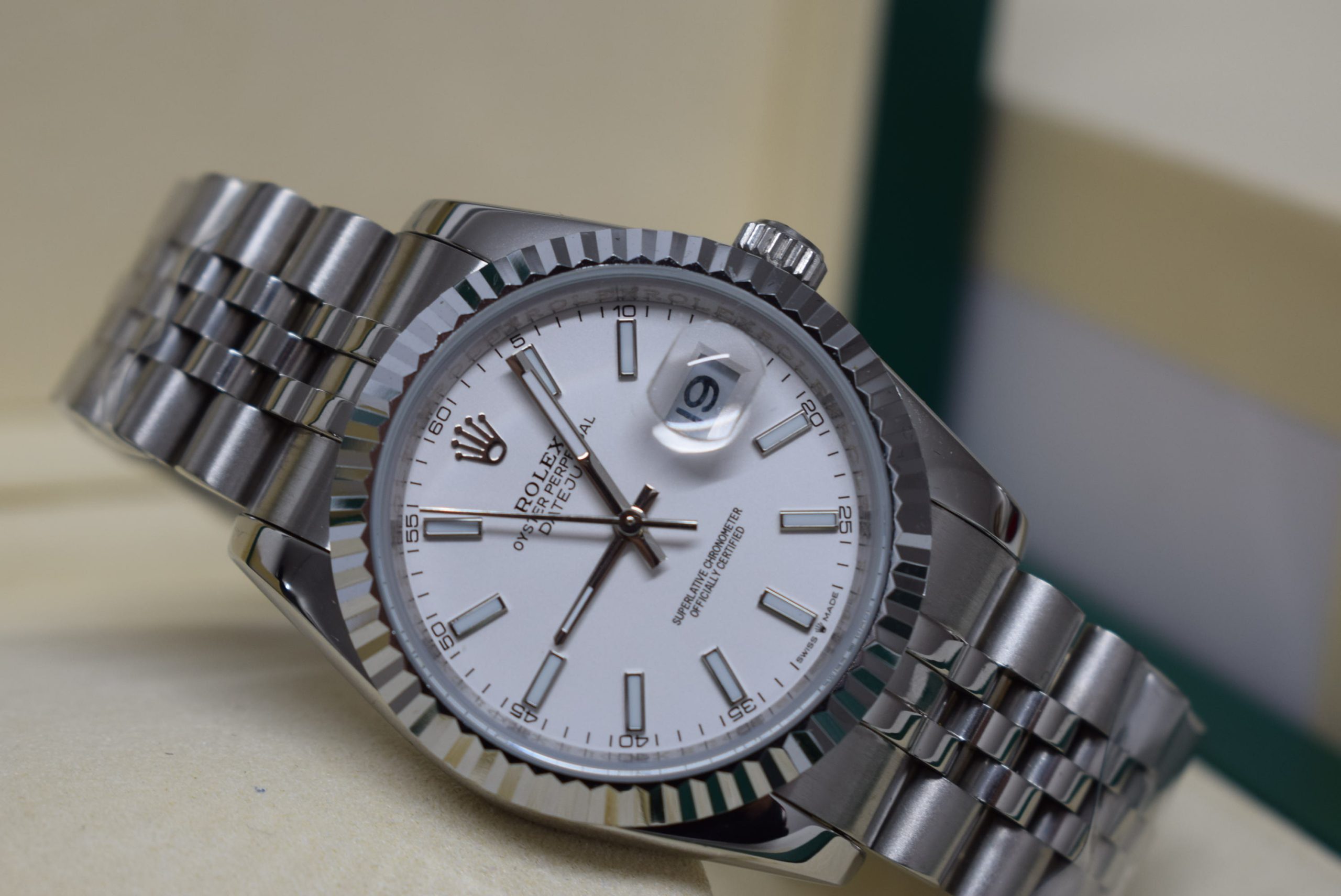 Rolex replica Datejust 36mm 126234 White Dial jubilee bracelet - immagine 6