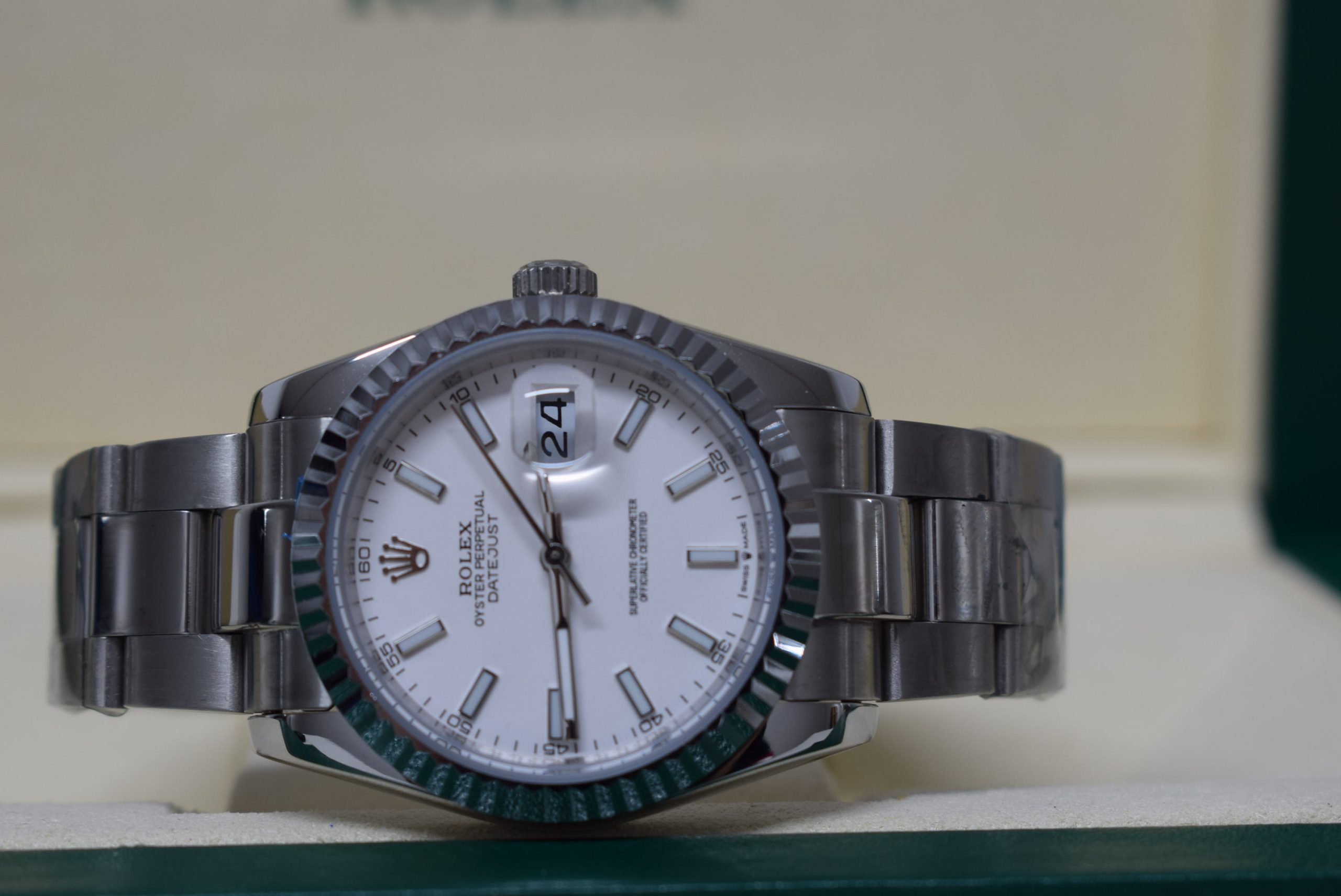 Rolex replica Datejust 36mm 126234 White Dial oyster bracelet