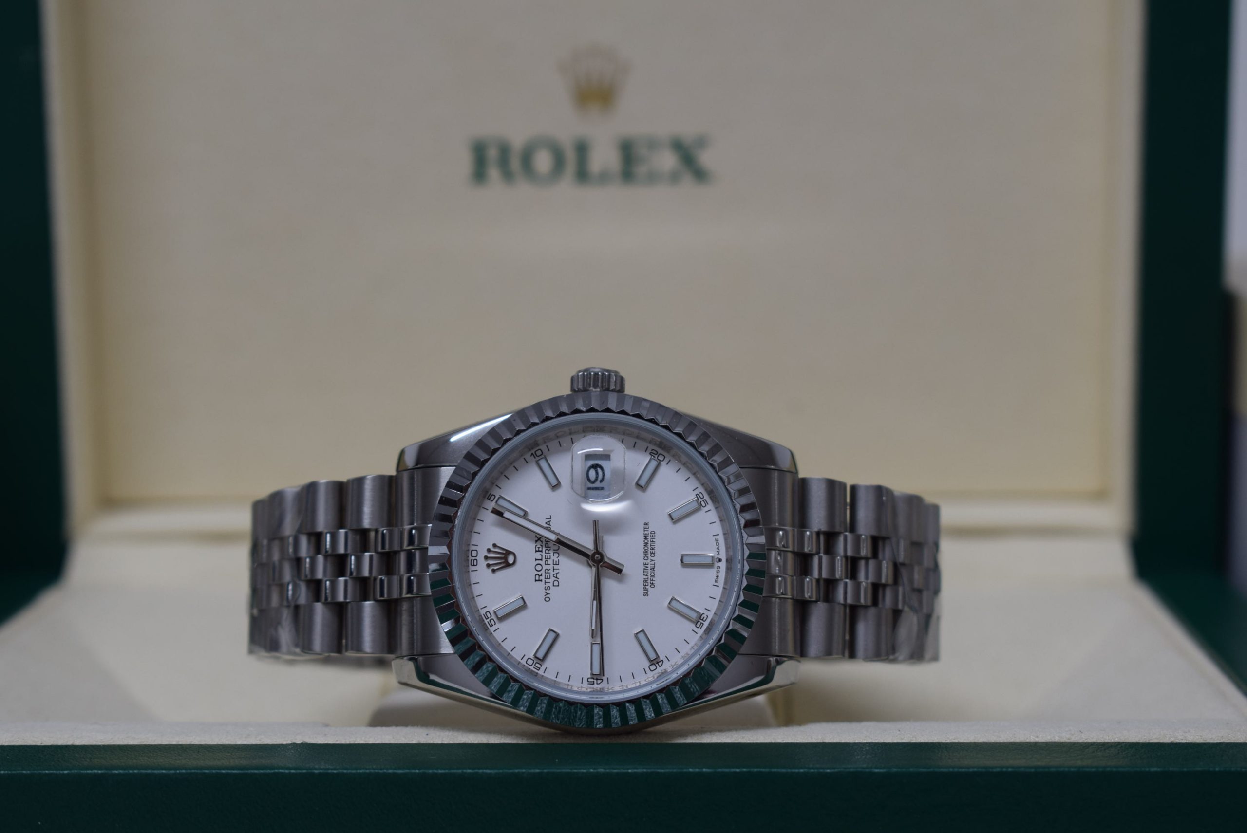 Rolex replica Datejust 36mm 126234 White Dial jubilee bracelet - immagine 2