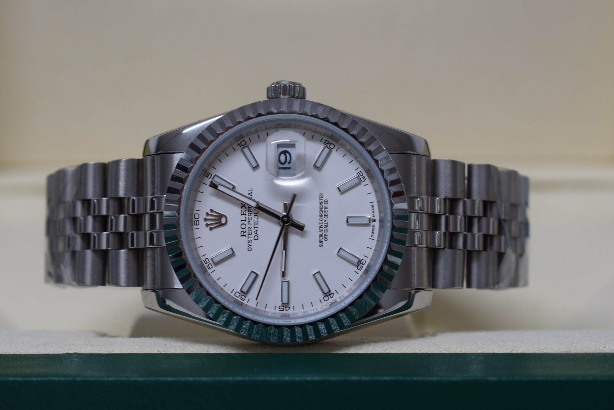 Rolex replica Datejust 36mm 126234 White Dial jubilee bracelet