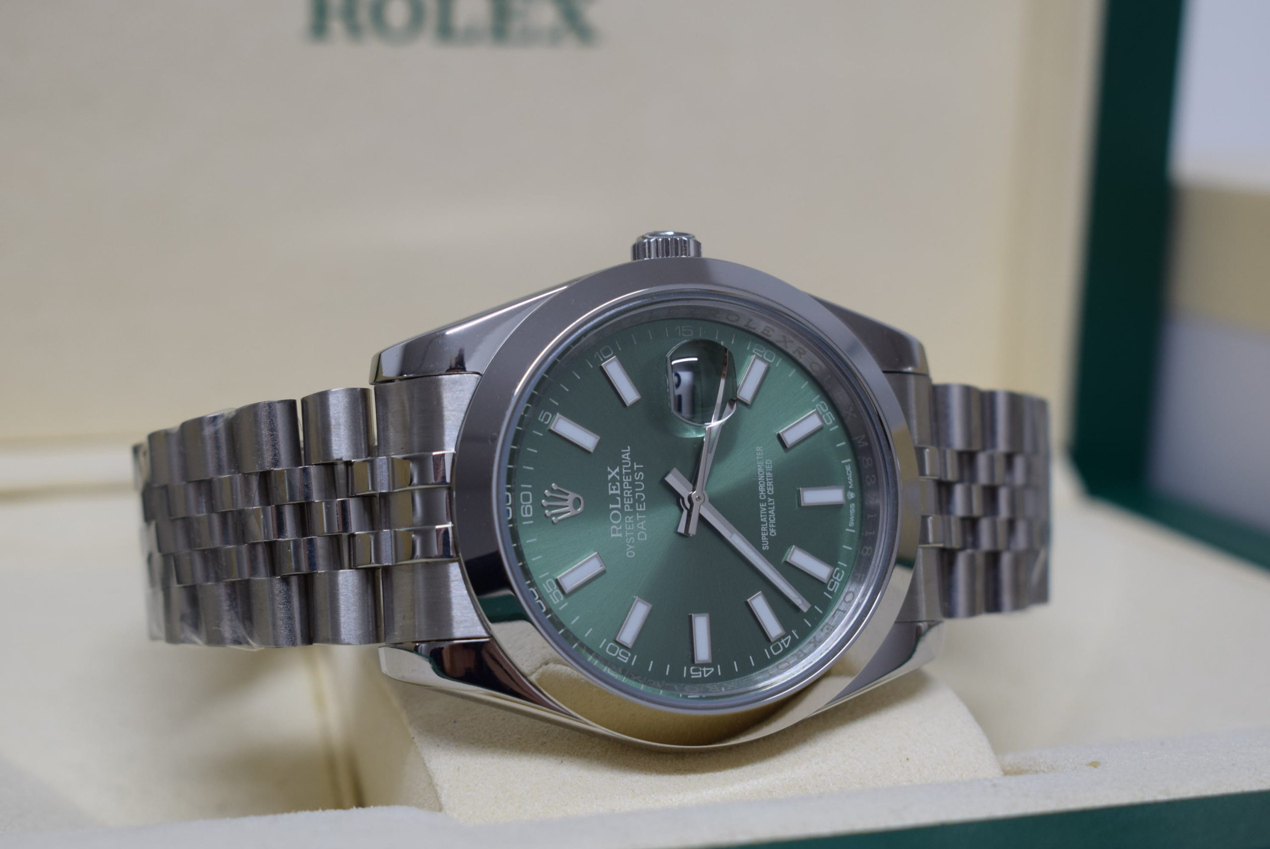 Rolex replica Datejust 41mm 126334 Mint Dial jubilee bracelet
