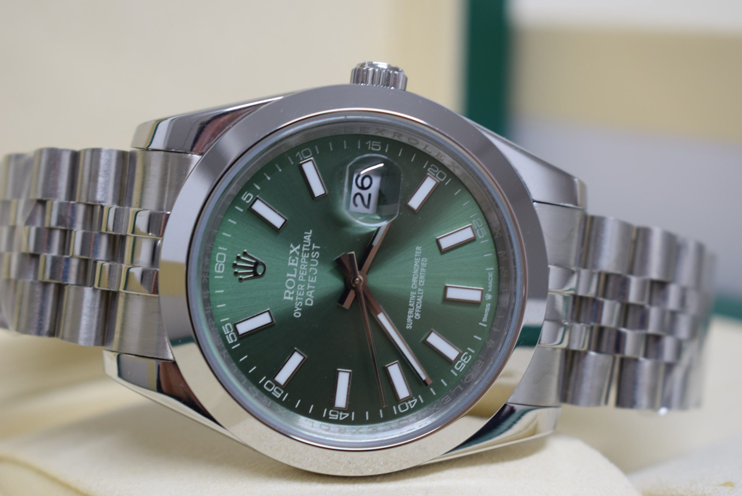 Rolex replica Datejust 41mm 126334 Mint Dial jubilee bracelet - immagine 5