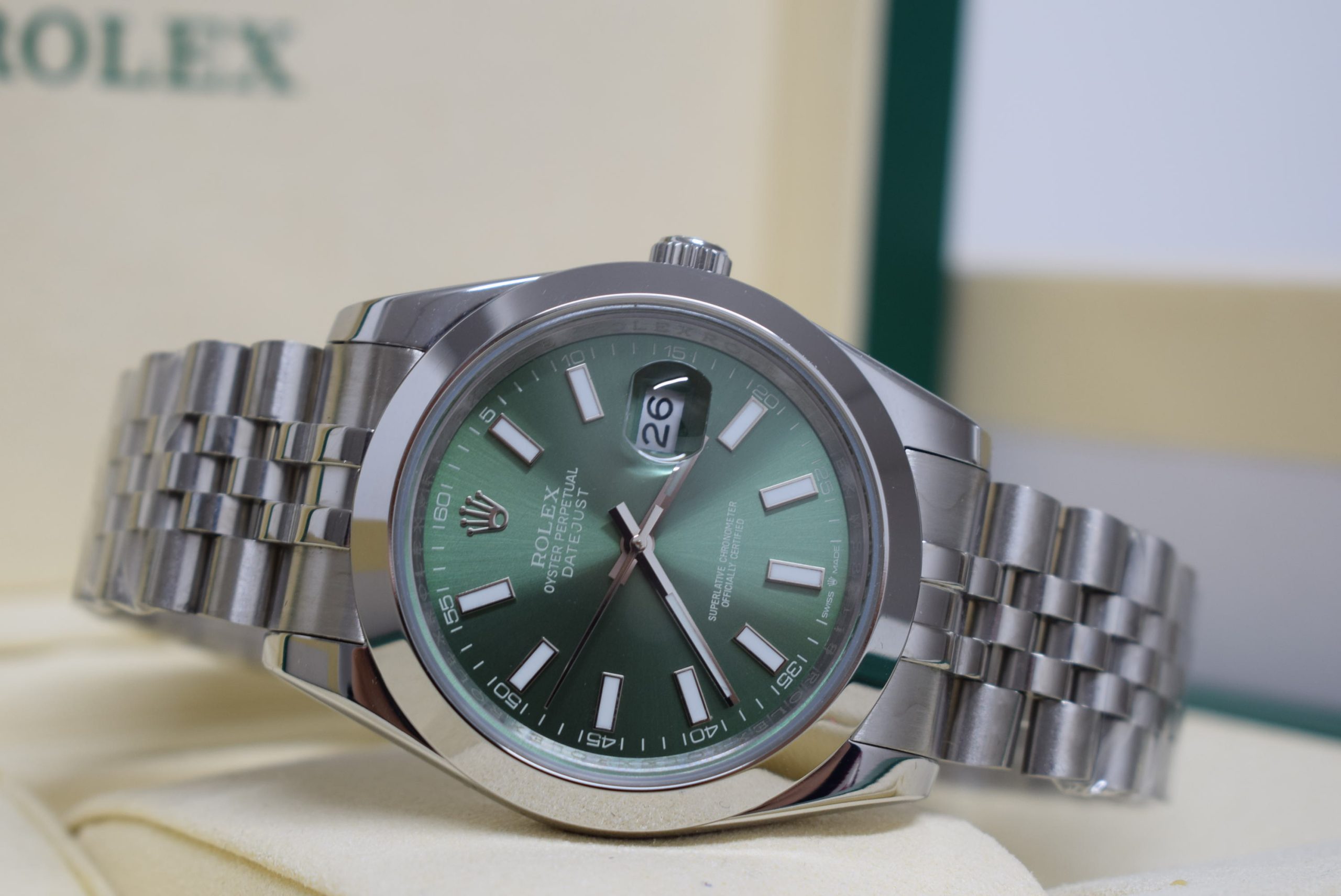 Rolex replica Datejust 41mm 126334 Mint Dial jubilee bracelet - immagine 6