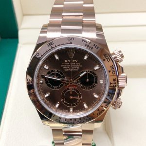 Rolex replica Daytona Rose Gold 116505 Chocolate Dial